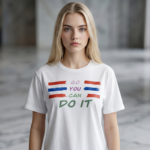 T-SHIRT WHITE AND PRINTED