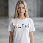 T-SHIRT WHITE WITH PRINTED DESING
